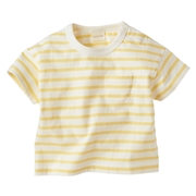[ベビー]いつものＴシャツ　半袖　天竺素材　イエロー