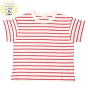 [キッズ]いつものＴシャツ　半袖　天竺素材　レッド