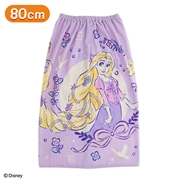 巻きタオル　塔の上のラプンツェル　パープルフラワーガーデン 80cm丈