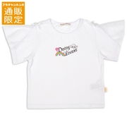 【SALE】[130～150cm]袖チュール半袖Ｔシャツ　ＤＡＩＳＹ　ＬＯＶＥＲＳ(デイジーラバーズ）　オフホワイト
