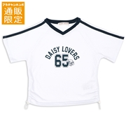 【SALE】[130～150cm]Ｖネックナンバリング半袖Ｔシャツ　ＤＡＩＳＹ　ＬＯＶＥＲＳ(デイジーラバーズ）　オフホワイト