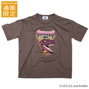 【SALE】[130~150cm]切替半袖Ｔシャツ　ジュラシックパーク　グレー