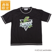 【SALE】[130~150cm]配色ステッチ半袖Ｔシャツ　ジュラシックパーク　ブラック