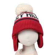 [50~54cm]ニット帽子アメコミ風 レッド