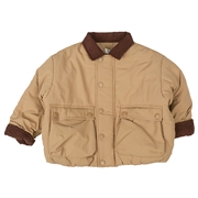 [ベビー]襟付き中綿ジャケット　ベージュ