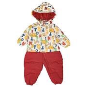 [ベビー]カラーロゴジャンプスーツ　オフホワイト