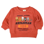 [ベビー]スウェットシャツ　アンパンマン　レッド