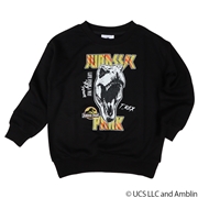 [130~150cm]スウェットシャツ　ジェラシックパーク　ブラック