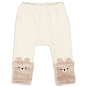 レッグウォーマー風レギンス　切替　アニマル　くま