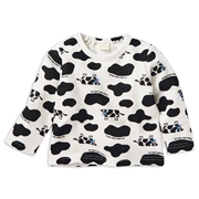 [ベビー]長袖　トレーナー　総柄　オフホワイト