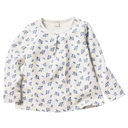 [キッズ]長袖　トレーナー　総柄　パープル