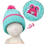 [50~52cm]ケーブル編ニット帽子　けけちゃま　ペパーミント