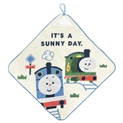 ループ付きタオル２６　トーマスｘツムパパ　イッツサニーデイ　３４ｘ３４ｃｍ