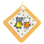 ループ付きタオル２６　こぐまちゃん　だいすき　３４ｘ３４ｃｍ