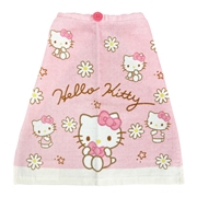 おりこうタオル２６　ハローキティ　ガーリーフラワー　３４ｘ３５ｃｍ