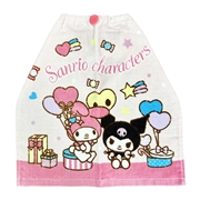 おりこうタオル２６　マイメロｘクロミ　スクールベーシック　３４ｘ３５ｃｍ