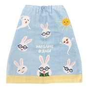 おりこうタオル２６　めがねうさぎ　どこどこ　３４ｘ３５ｃｍ