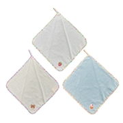 ガーゼループ付きタオル３Ｐ２６　ハーモナイズ　ＰＫ　２７ｘ２７ｃｍ