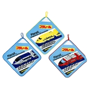 ループ付きタオル３Ｐ２６　プラレール　ラン　２７ｘ２７ｃｍ