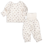 [ベビー]お着替え応援　長袖パジャマ　かぶり　妖精　オフホワイト