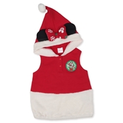 [80～90cm]ミニーベスト クリスマス レッド