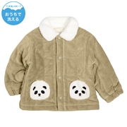 [ベビー]中綿ジャケット　ニットコール ベージュ