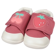 [12.5～14.5cm]ベビーシューズ　デカモチーフ ピンク