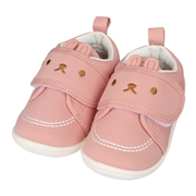 [12.5～14.5cm]ベビーシューズ太ベルトアニマル ピンク