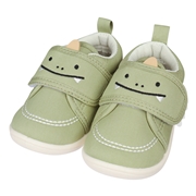 [12.5～14.5cm]ベビーシューズ太ベルトアニマル カーキ