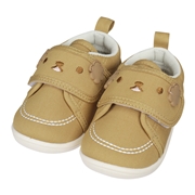 [12.5～14.5cm]ベビーシューズ太ベルトアニマル ブラウン