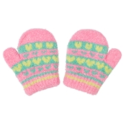 ▽ミトン　ハート柄