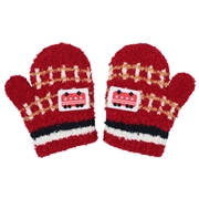 ▽ミトン　電車ワッペン