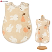 [50～80cm]新生児から使える綿マイヤースリーパー ミッフィー ベージュ