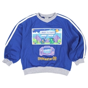 [キッズ]ＩＦ　長袖トレーナー　ゲーム　ブルー