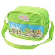 通園ショルダー　ぱんぱんでんしゃ　グリーン