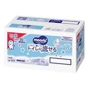 ムーニー おしりふき トイレに流せる 54枚×16個