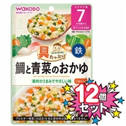 [12個セット]具たっぷりグーグーキッチン 鯛と青菜のおかゆ