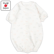 わたあめコットン　長袖ドレスオール　ピンク