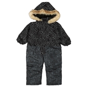 [キッズ]２５ＪＪオックスロゴ柄スノーコンビ　ブラック