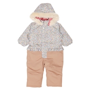 [キッズ]２５ＪＪオックス花柄スノーコンビ　ベージュ