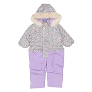 [キッズ]２５ＪＪオックス花柄スノーコンビ　パープル