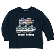 [キッズ]２５ＨＨ裏毛京阪集合トレ－ナ－ ネイビー