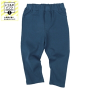 [キッズ]いつものパンツ　７分丈　摩擦に強い　ブルー