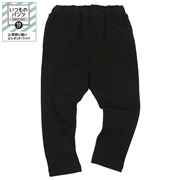 [ベビー]いつものパンツ　１０分丈　摩擦に強い　ブラック