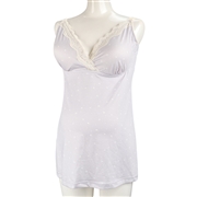 [LL～3Lサイズ]カップ付キャミソール　大きいサイズ パープル