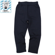 [キッズ]いつものパンツ　10分丈　速乾素材ネイビー