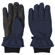 5指　無地　ネイビー