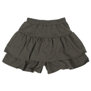 [キッズ]REMELYティアードキュロット チャコールグレー