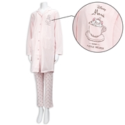 [授乳口付き]長袖パジャマ　マリー　ピンク