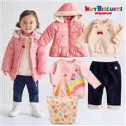 [お楽しみ袋][ベビー]『ミキハウスホットビスケッツ』 2026福袋 ピンク